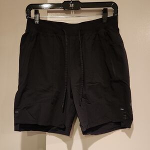 Lululemon LTT Black Linerless Shorts 7"